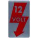 AUTOCOLLANT 12V MONTANT DE PORTE