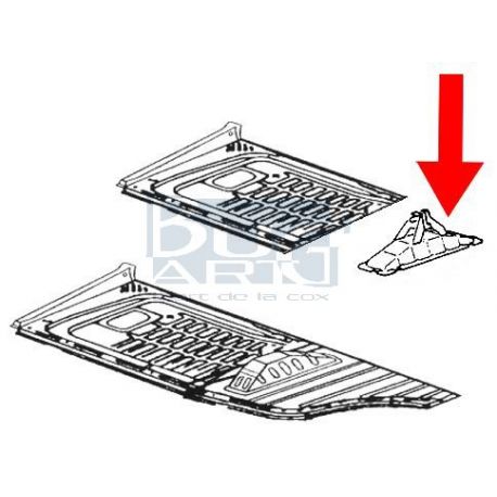 SUPPORT DE GLISSIERE SIEGE 73- D.