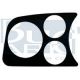 SUPPORT 2x52mm ET 1x80mm VDO GAUCHE