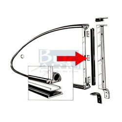 CHARNIERES VITRE LAT. AR. KG (6) set