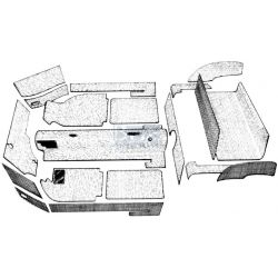 KIT TAPIS K.G. NOIR 56-68 20pcs. CABRIO