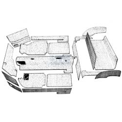 KIT TAPIS K.G. NOIR 69-74 20pcs. CABRIO
