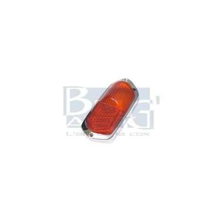 VERRE FEU AR. -59 ROUGE/CHROME pce