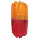 VERRE FEU AR. -59 ROUGE/ORANGE pce