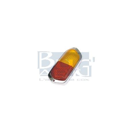 VERRE FEU AR. -59 RGE/ORANG/CHROME pce