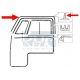SET DE DEUX JOINTS DANS CADRE VITRE T2 50-54