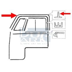 SET DE DEUX JOINTS DANS CADRE VITRE T2 55-67
