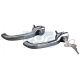 POIGNEES DE PORTE A/ CLE T2 63-68 paire