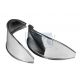 CASQUETTES PHARE CHROME LISSE INOX 68- paire