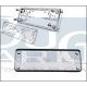 SUPPORT DE PLAQUE BELGE CHROME