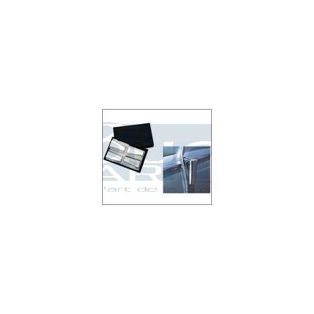 COUVRE CHARNIERE CHROME 4pc