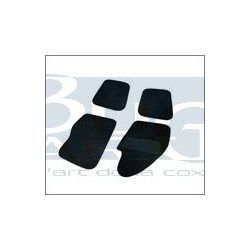 COUVRE TAPIS DE SOL 4 PIECES NOIR TMI