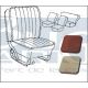 HOUSSES SIEGES Corail/p.poils bl. 56-64 TMI