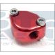 PLAQUE FERM. BASE POMPE ESSENCE ROUGE AVEC TROU