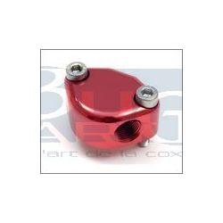 PLAQUE FERM. BASE POMPE ESSENCE ROUGE AVEC TROU