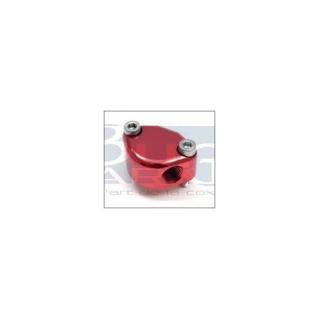 PLAQUE FERM. BASE POMPE ESSENCE ROUGE AVEC TROU