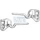 SUPPORTS PARE-SOL. CHROME 68-72 paire