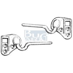SUPPORTS PARE-SOL. CHROME 68-72 paire