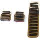KIT COUVRE PEDALES CHROME 3PC