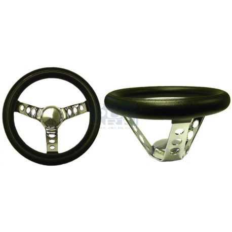 VOLANT 10 3 BRANCHES CHROME