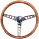 VOLANT 13.5 3 BRANCHES BOIS/CHROME