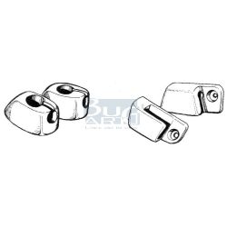 SUPPORT PARE-SOLEIL 65-67 ET T2 68-79 BLANC paire